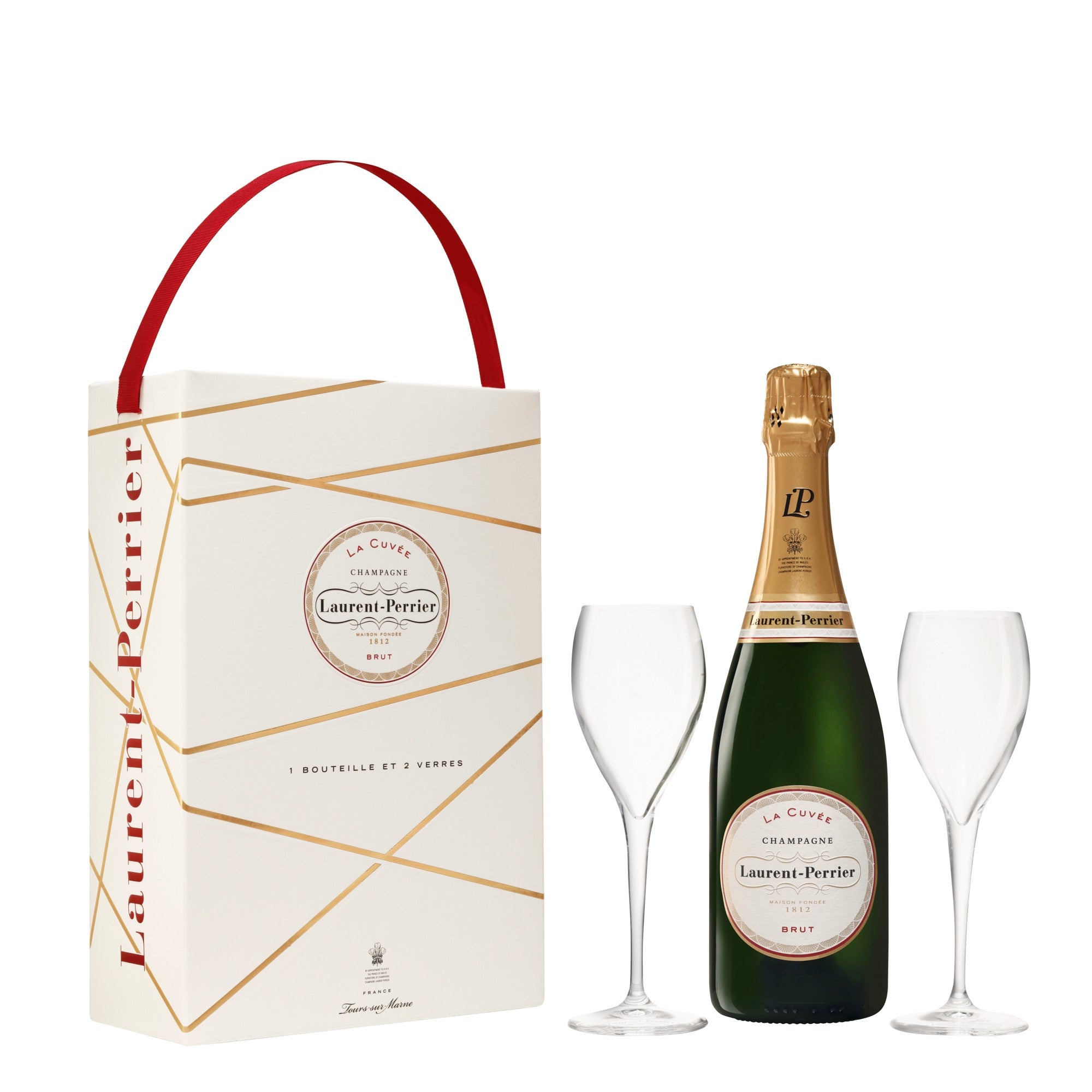 Laurent-Perrier La Cuvée Brut Coffret met 2 glazen