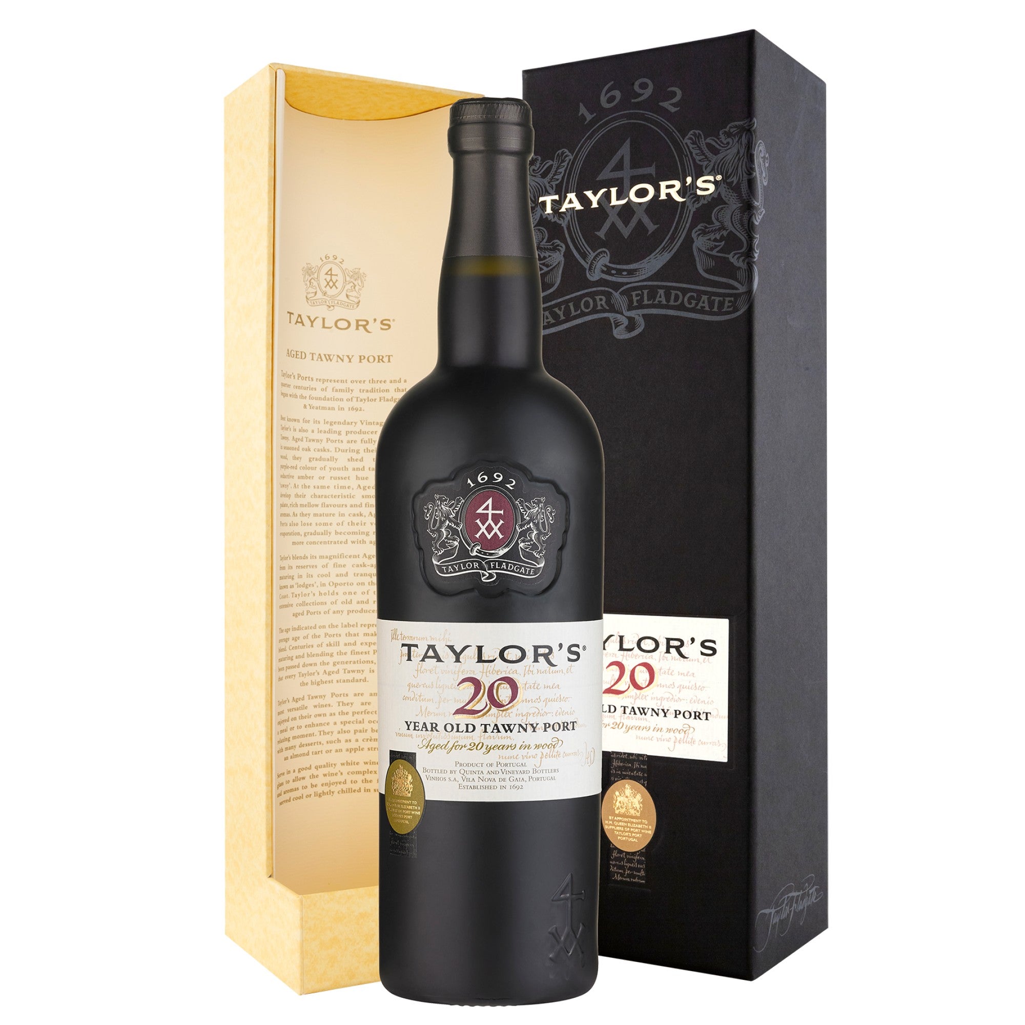 Taylor's 20 Year Old Tawny Port in  Zwarte Luxe Etui