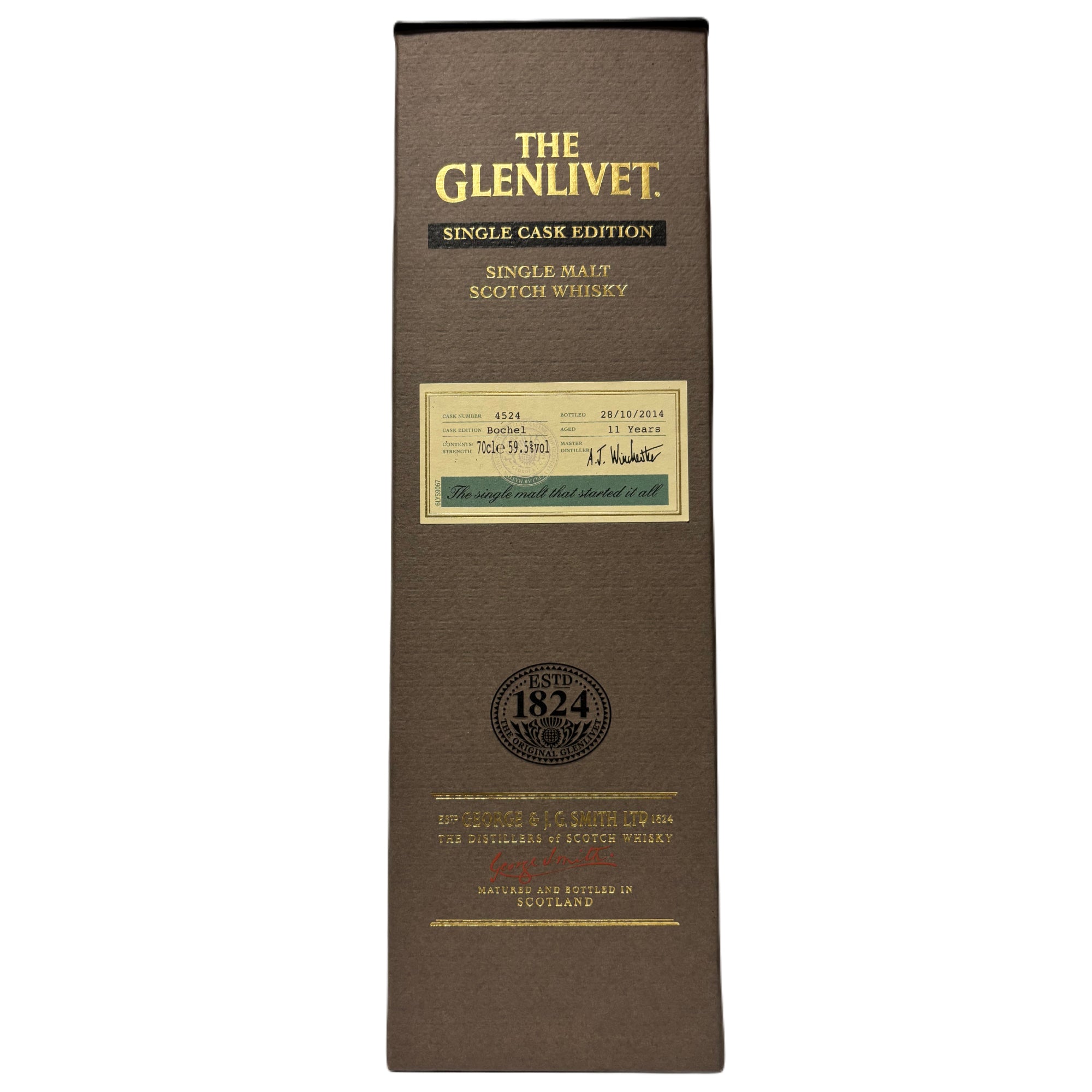 Glenlivet 11 Year Old – Bochel – Cask 4524