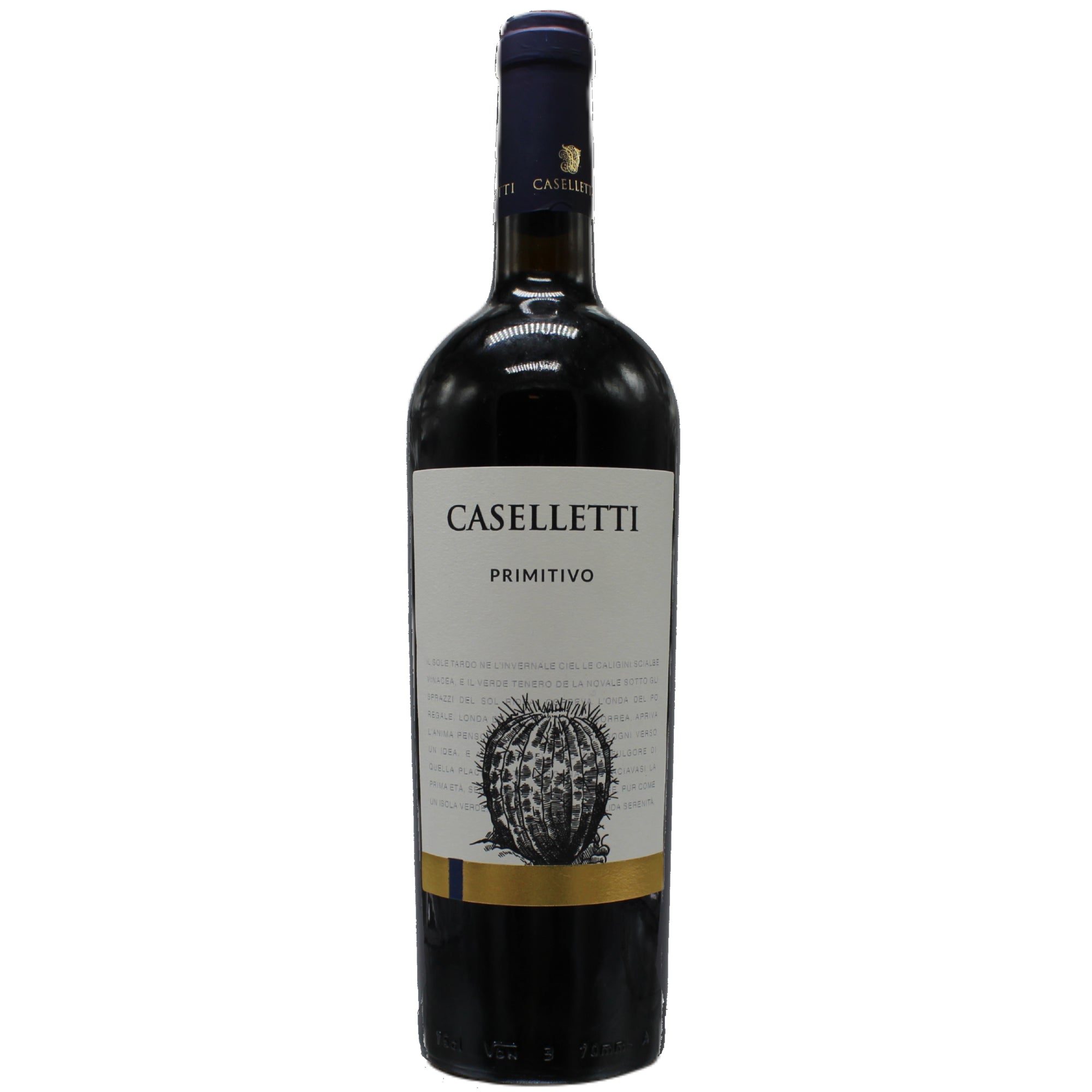 Caselletti Primitivo Puglia 75 cl