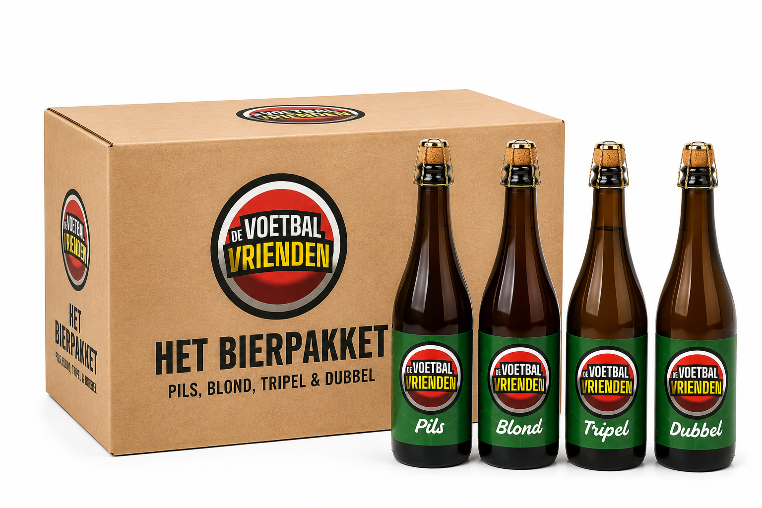 Het Complete Voetbalvrienden Bierpakket - 12 x 75cl